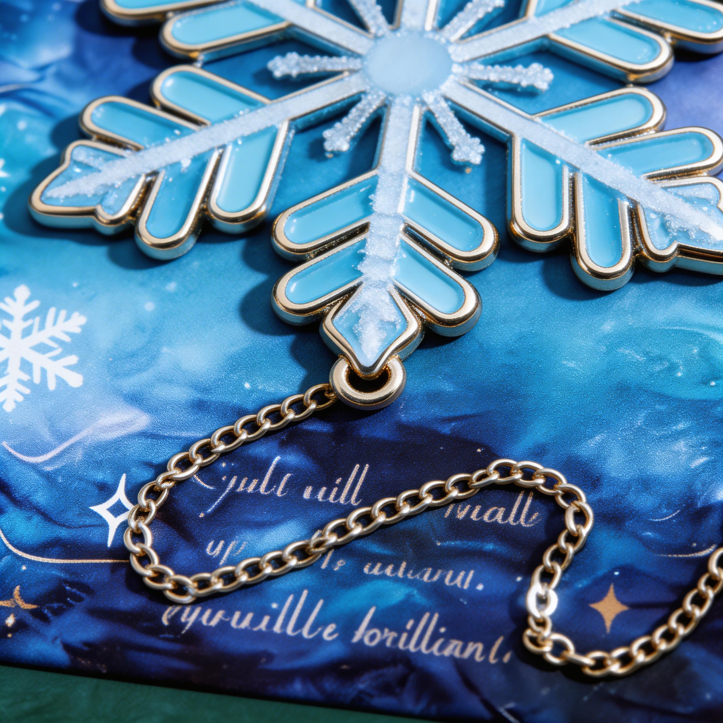 Crystal Snowflake Bookmark | Winter-Themed Reading Accessory | Perfect Gift for Book Lovers