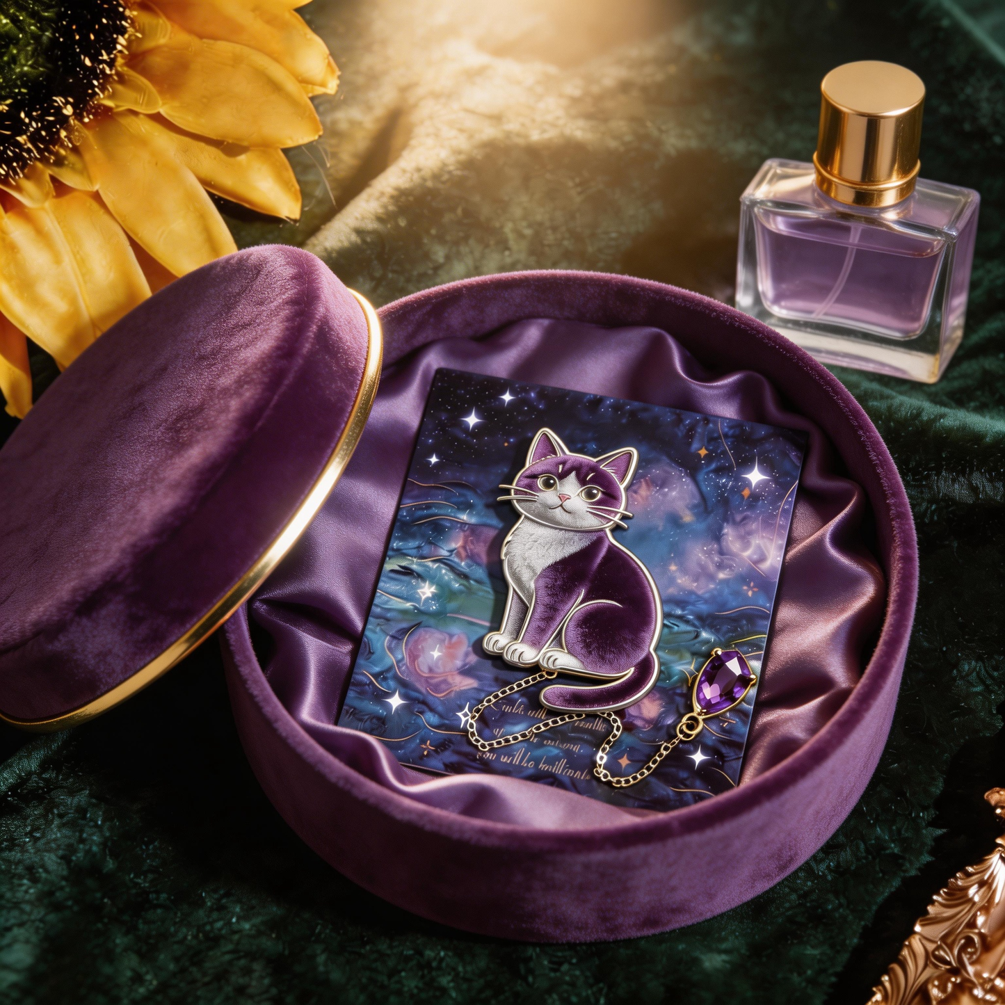 Galaxy Cat Bookmark | Magical Reading Accessory | Perfect Gift for Cat & Book Lovers