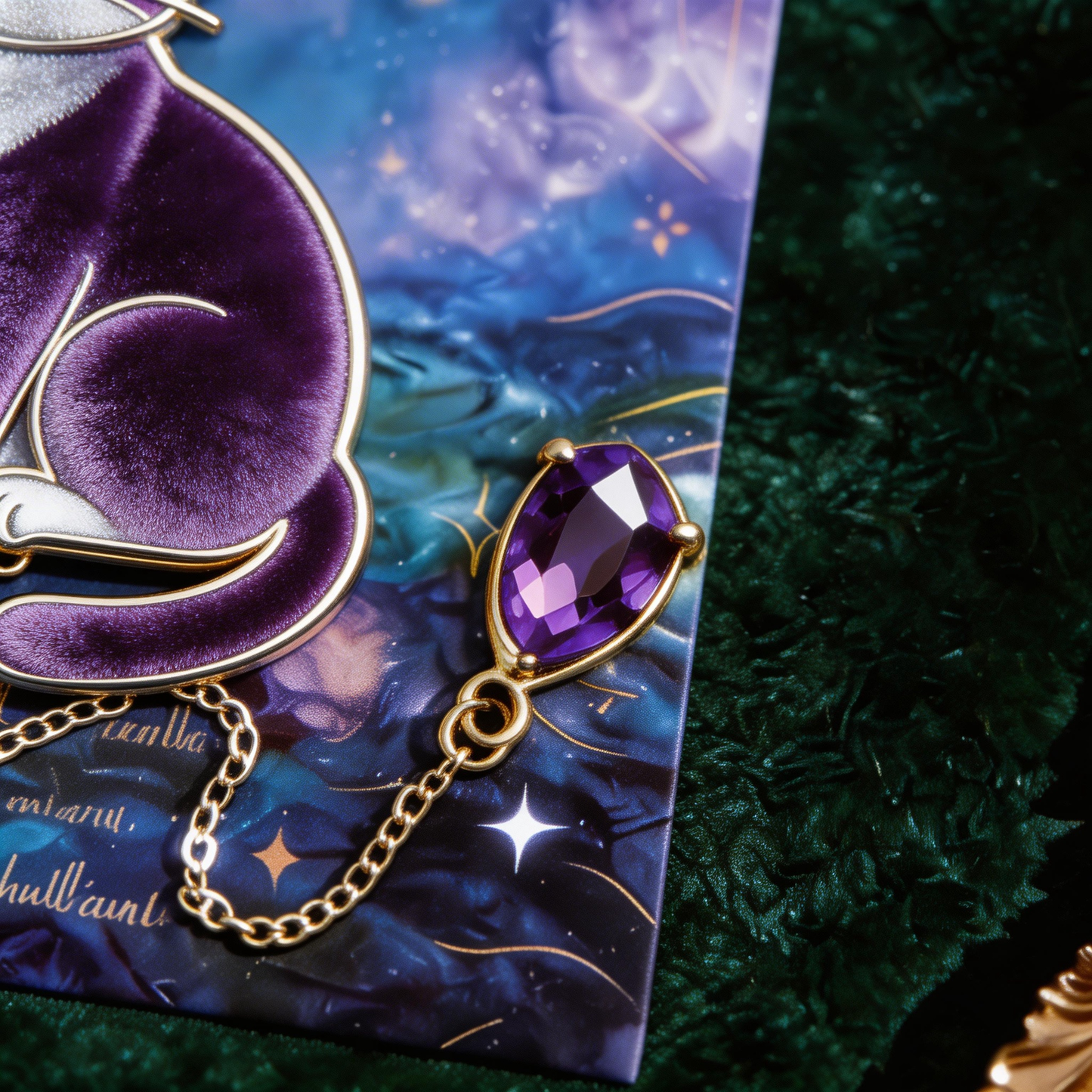 Galaxy Cat Bookmark | Magical Reading Accessory | Perfect Gift for Cat & Book Lovers