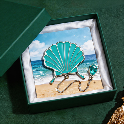 Ocean Shell Bookmark | Aesthetic Reading Accessory | Perfect Gift for Book Lovers