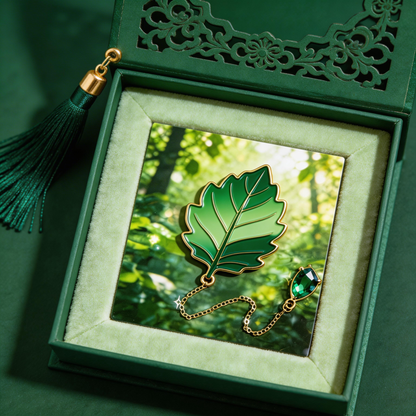Forest Leaf Bookmark | Nature-Inspired Reading Accessory | A Perfect Gift for Book Lovers