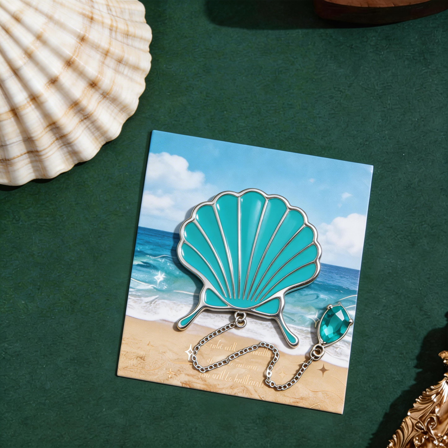Ocean Shell Bookmark | Aesthetic Reading Accessory | Perfect Gift for Book Lovers