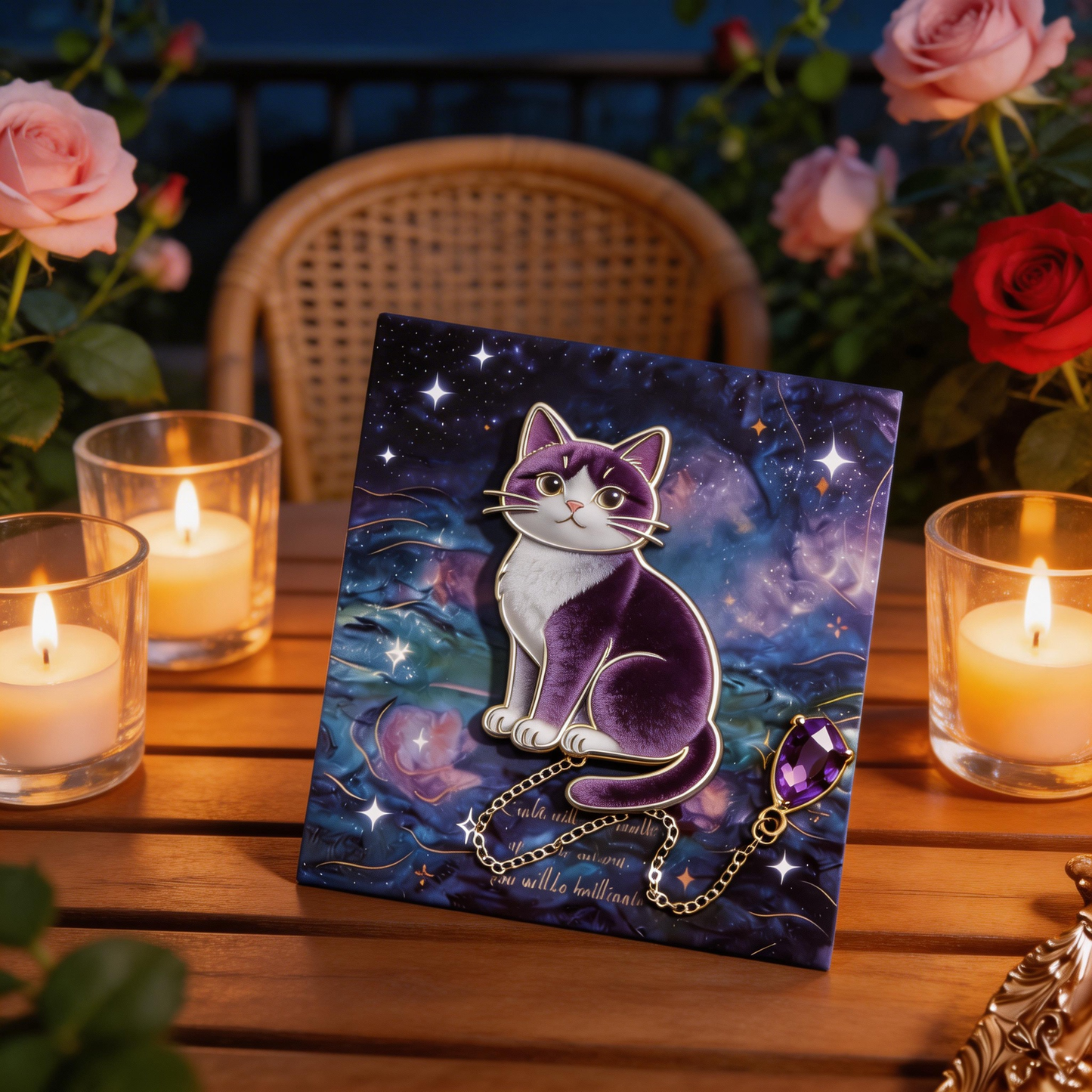 Galaxy Cat Bookmark | Magical Reading Accessory | Perfect Gift for Cat & Book Lovers