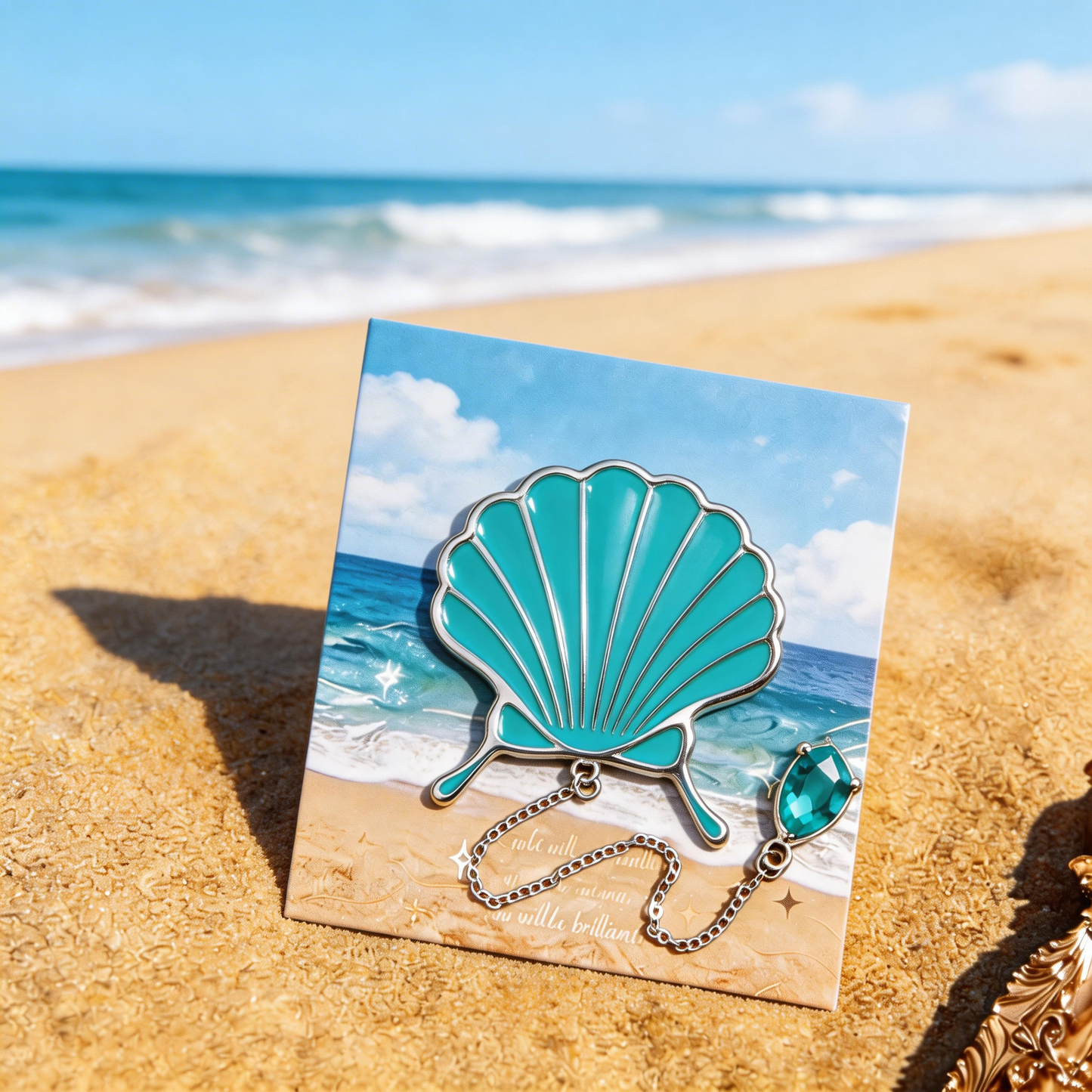 Ocean Shell Bookmark | Aesthetic Reading Accessory | Perfect Gift for Book Lovers