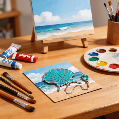 Ocean Shell Bookmark | Aesthetic Reading Accessory | Perfect Gift for Book Lovers