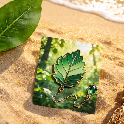Forest Leaf Bookmark | Nature-Inspired Reading Accessory | A Perfect Gift for Book Lovers