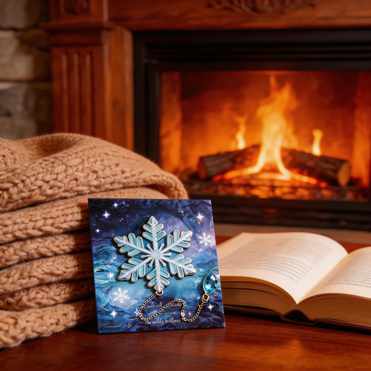 Crystal Snowflake Bookmark | Winter-Themed Reading Accessory | Perfect Gift for Book Lovers