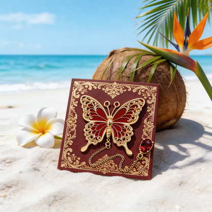 Vintage Butterfly Bookmark | Elegant Reading Accessory | A Charming Gift for Book Lovers