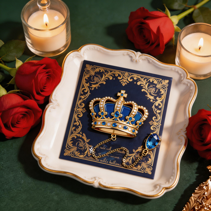 Royal Crown Bookmark | Vintage Luxury Reading Accessory | Perfect Gift for Book Lovers