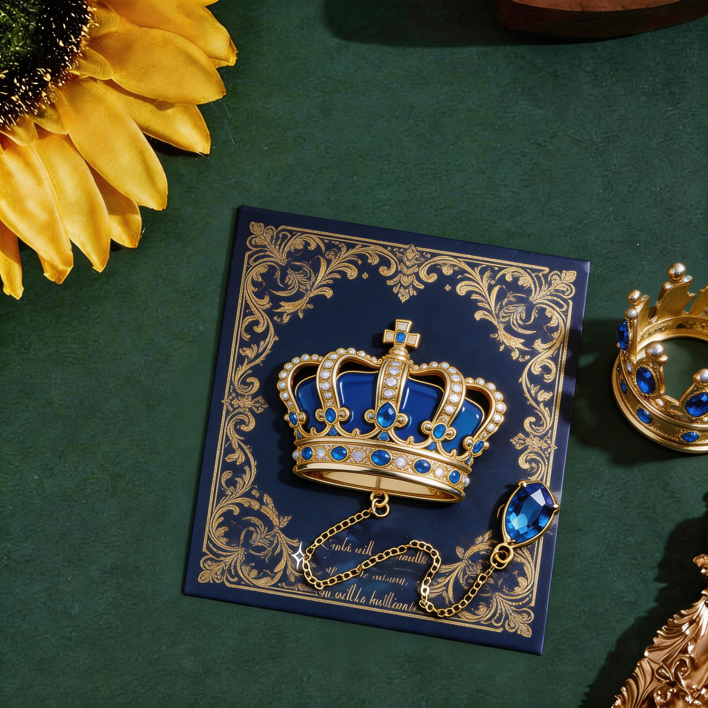 Royal Crown Bookmark | Vintage Luxury Reading Accessory | Perfect Gift for Book Lovers