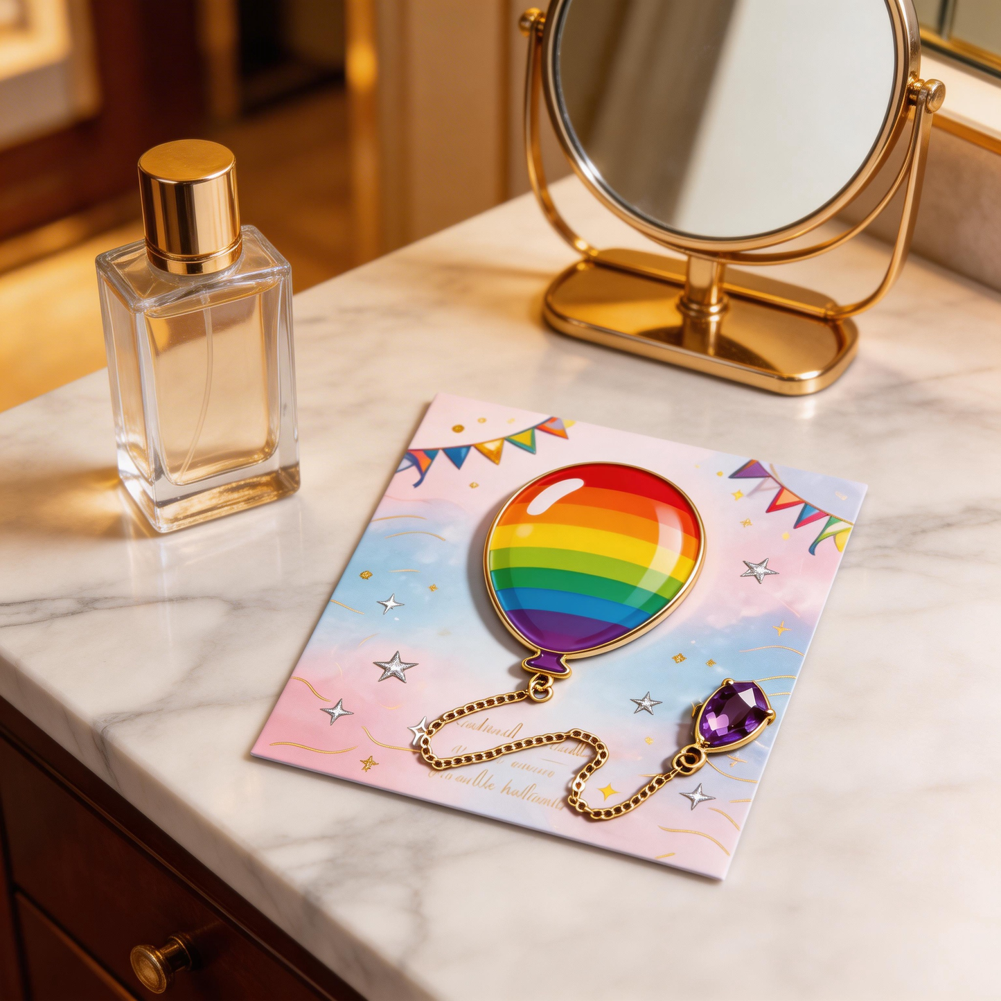 Rainbow Hot Air Balloon Bookmark | Aesthetic Reading Accessory | Perfect Gift for Book Lovers