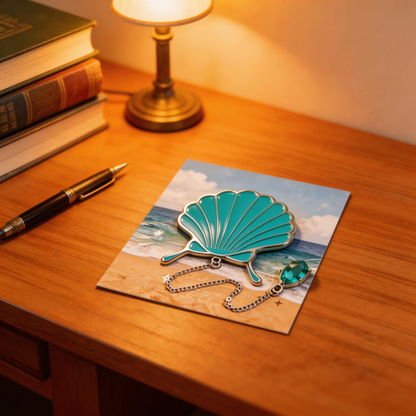 Ocean Shell Bookmark | Aesthetic Reading Accessory | Perfect Gift for Book Lovers