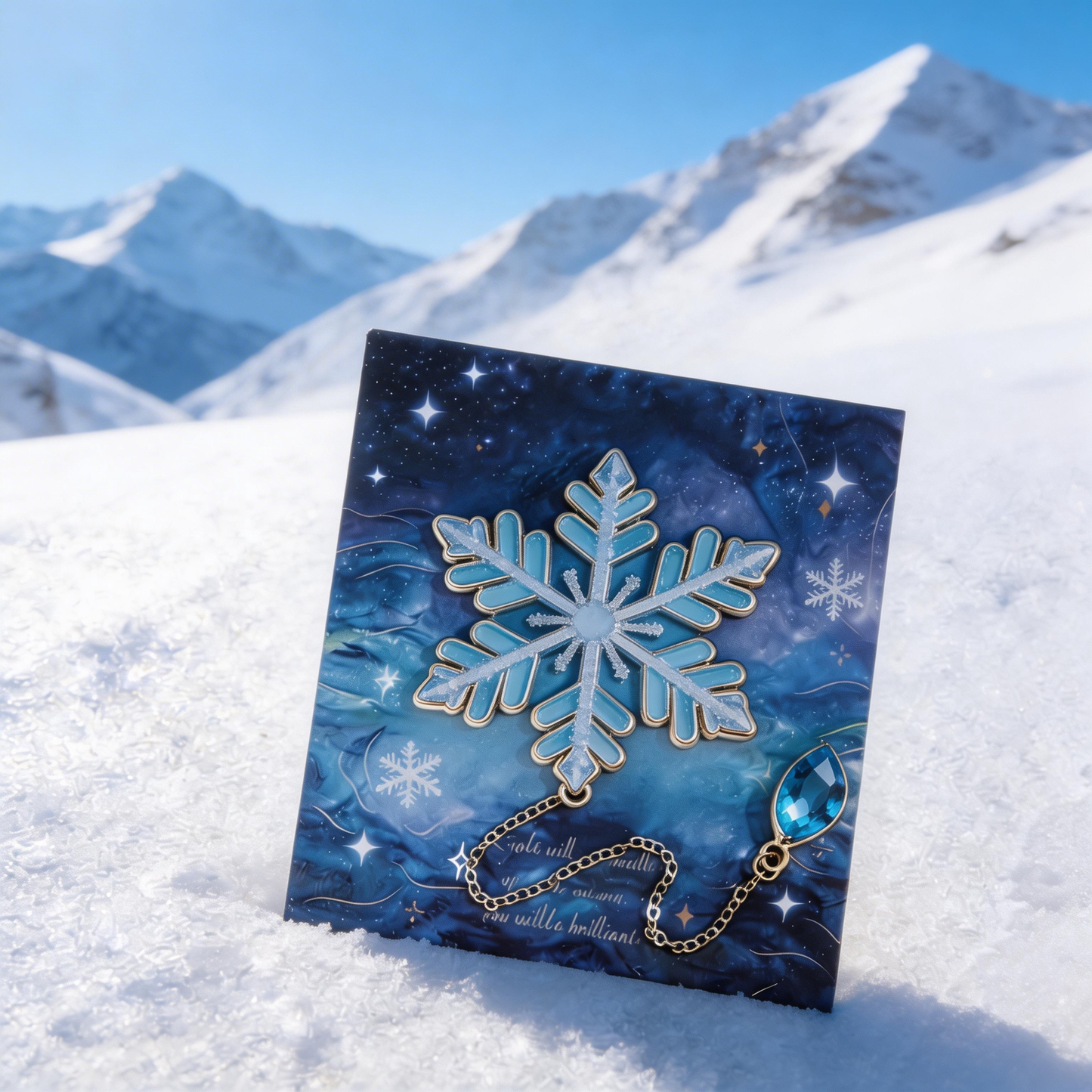 Crystal Snowflake Bookmark | Winter-Themed Reading Accessory | Perfect Gift for Book Lovers