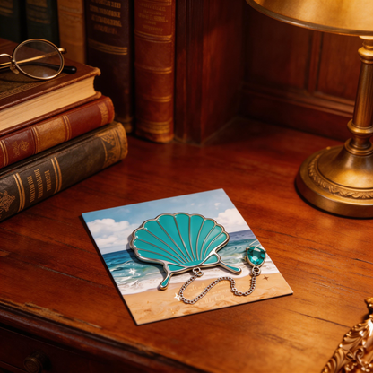 Ocean Shell Bookmark | Aesthetic Reading Accessory | Perfect Gift for Book Lovers