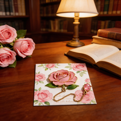 Elegant Rose Bookmark | Romantic Reading Accessory | A Thoughtful Gift for Book Lovers