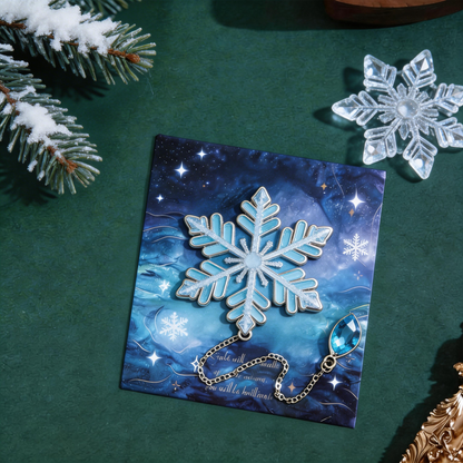 Crystal Snowflake Bookmark | Winter-Themed Reading Accessory | Perfect Gift for Book Lovers