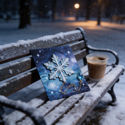 Crystal Snowflake Bookmark | Winter-Themed Reading Accessory | Perfect Gift for Book Lovers