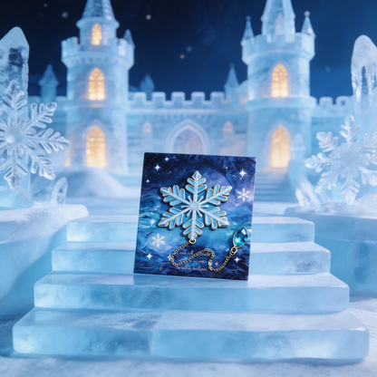 Crystal Snowflake Bookmark | Winter-Themed Reading Accessory | Perfect Gift for Book Lovers