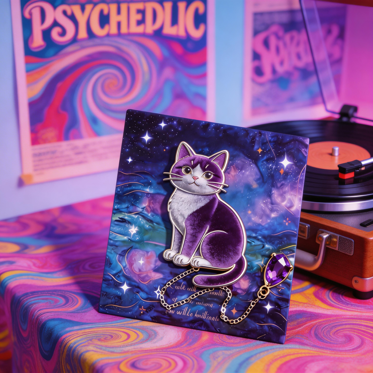 Galaxy Cat Bookmark | Magical Reading Accessory | Perfect Gift for Cat & Book Lovers