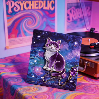 Galaxy Cat Bookmark | Magical Reading Accessory | Perfect Gift for Cat & Book Lovers