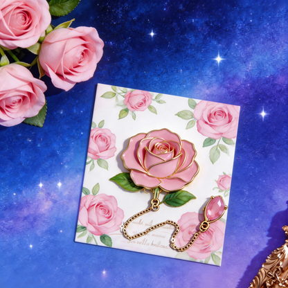 Elegant Rose Bookmark | Romantic Reading Accessory | A Thoughtful Gift for Book Lovers